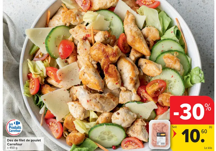 Offre: Dés de filet de poulet