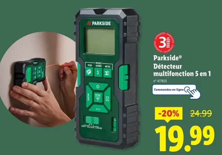 Offre: Détecteur multifonction 5 en 1