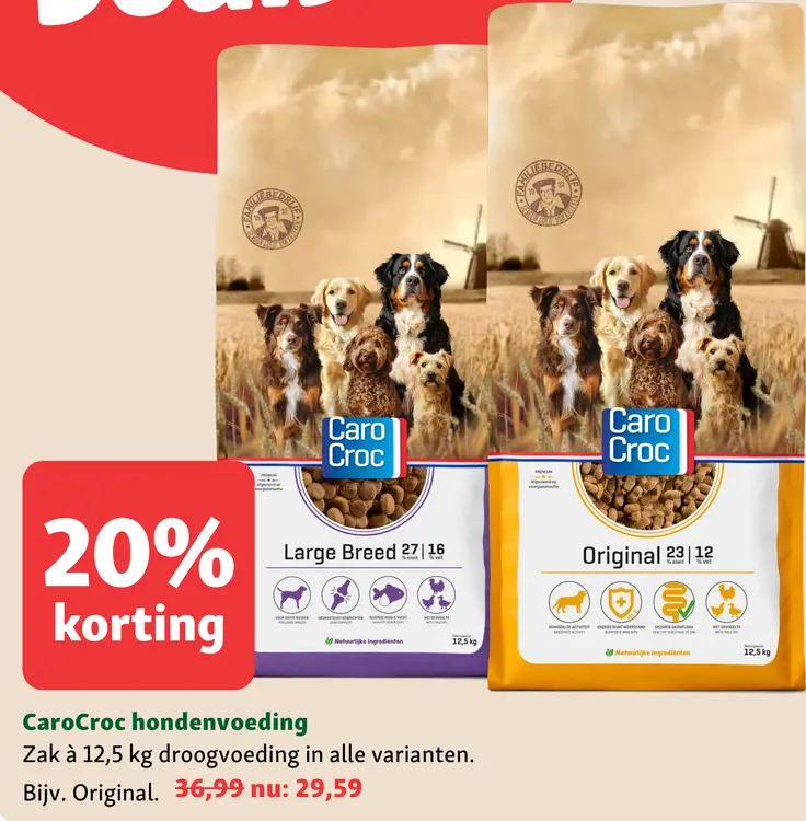 Aanbieding: CaroCroc Hondenvoeding