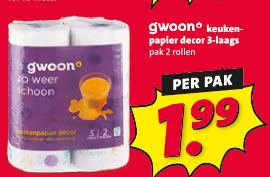 Aanbieding: Keukenpapier decor