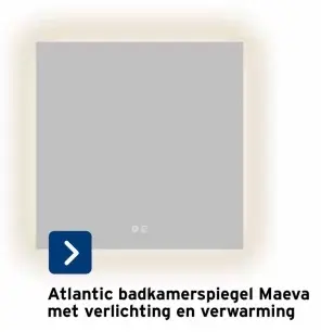 Aanbieding: Atlantic badkamerspiegel Maeva met verlichtin