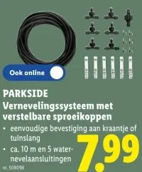 Promotie: Vernevelingssysteem met verstelbare sproeikop