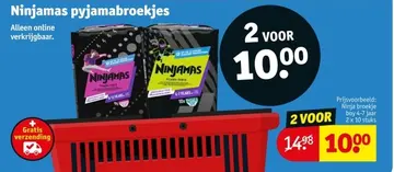 Aanbieding: Ninjamas pyjamabroekjes