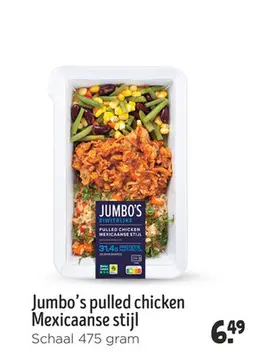 Aanbieding: Jumbo's pulled chicken Mexicaanse stijl