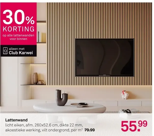 Aanbieding: Lattenwand