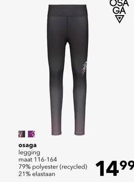 Aanbieding: Osaga meisjes sportlegging zwart