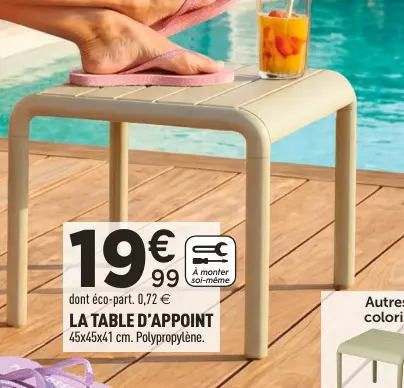 Offre: La table d'appoint
