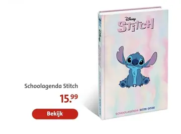 Aanbieding: Schoolagenda Stitch