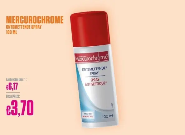 Promotie: Ontsmettende spray