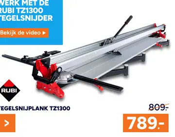 Aanbieding: Rubi tz1300 tegelsnijplank