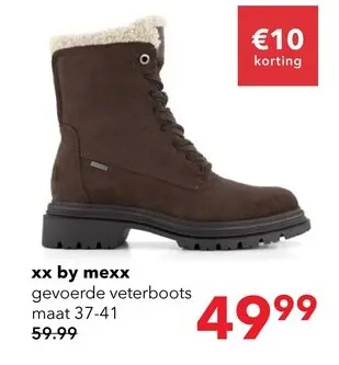 Aanbieding: XX by Mexx gevoerde dames boots bruin