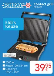 Promotie: Contact grill