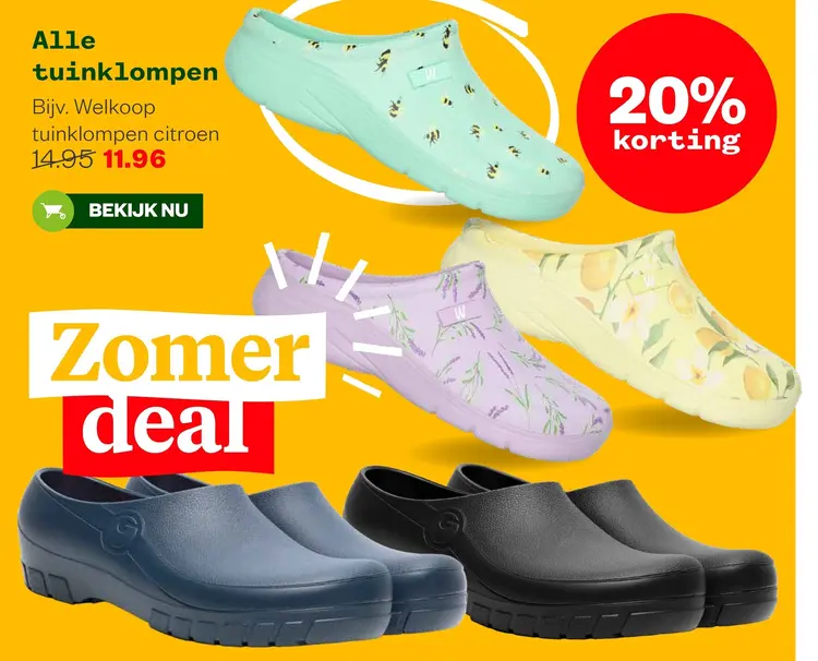 Aanbieding: tuinklompen