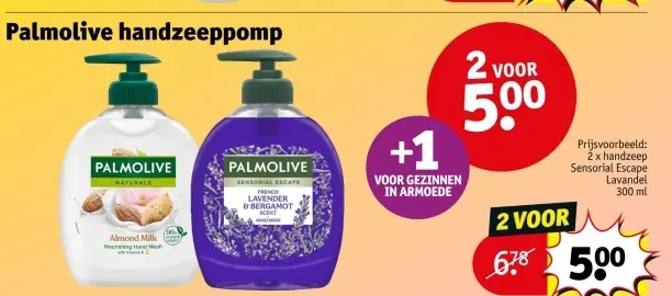 Promotie: Palmolive handzeeppomp