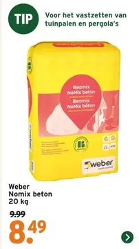 Aanbieding: Weber Nomix beton