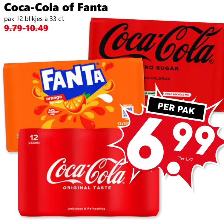 Aanbieding: Coca-Cola of Fanta