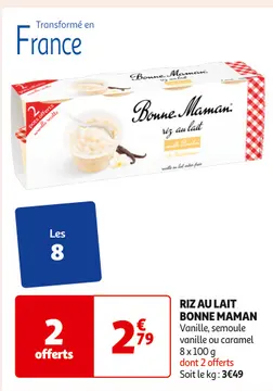 Aanbieding: RIZ AU LAIT