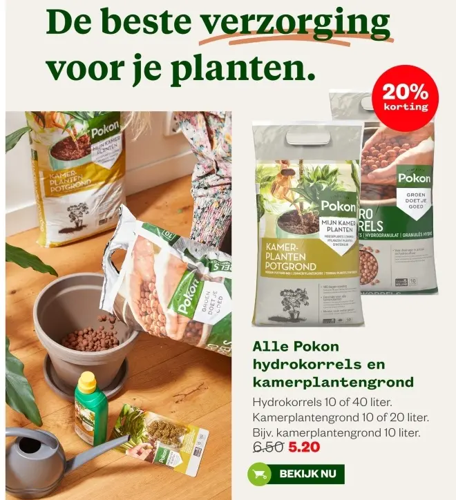 Aanbieding: Alle hydrokorrels en kamerplantengrond