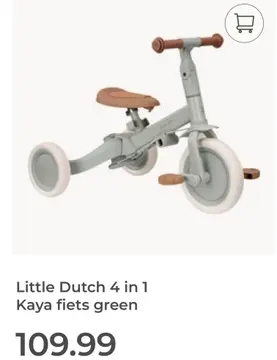 Aanbieding: Little Dutch 4 in 1 Kaya fiets
