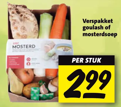 Aanbieding: Verspakket goulash of mosterdsoep