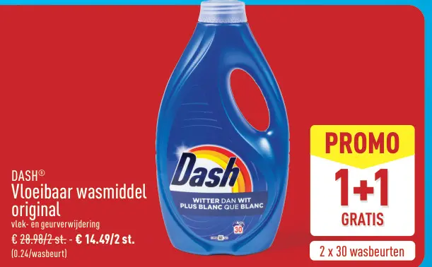 Promotie: Dash Vloeibaar wasmiddel original