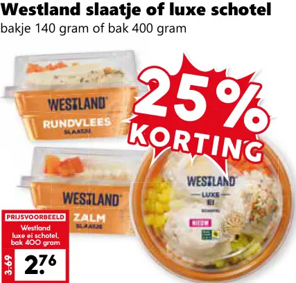 Aanbieding: Westland Slaatje of luxe schotel