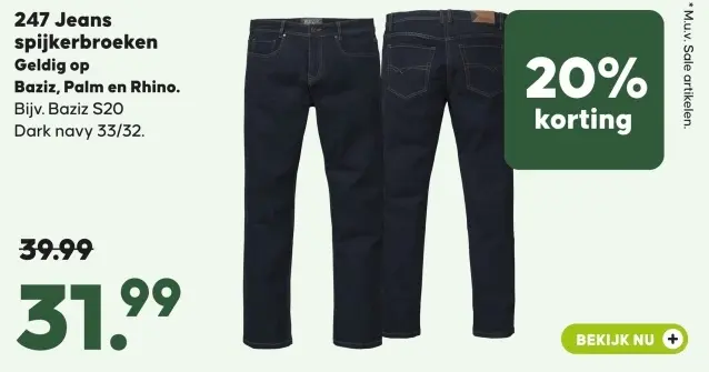 Aanbieding: 247 Jeans spijkerbroeken