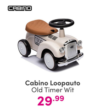 Aanbieding: Cabino Loopauto Old Timer Wit