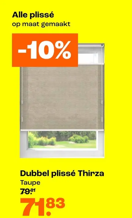 Promotie: Dubbel plissé Thirza