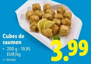 Offre: Cubes de saumon
