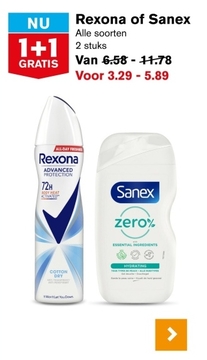 Aanbieding: Rexona of Sanex