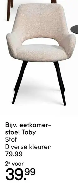 Aanbieding: Eetkamerstoel Toby