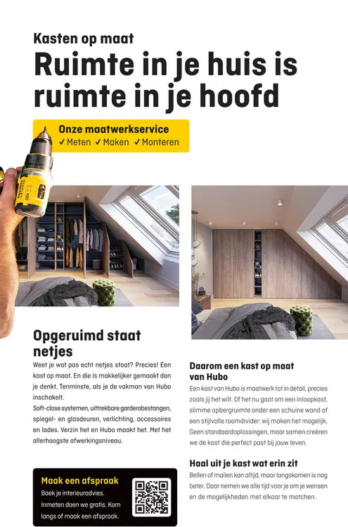 Aanbieding: Kasten op maat