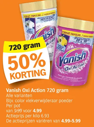 Promotie: Vanish Oxi Action