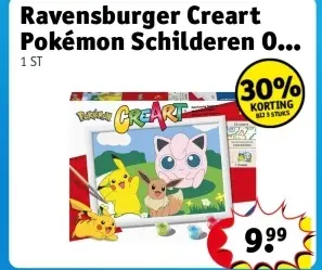 Offre: Ravensburger Creart Pokémon Schilderen Op Nummer