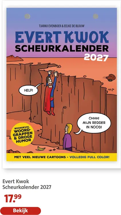 Aanbieding: Evert Kwok Scheurkalender 2027