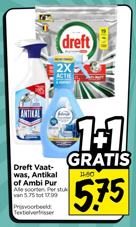 Aanbieding: Dreft Vaatwas, Antikal of Ambi Pur