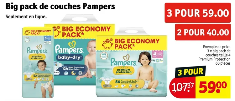 Offre: Big pack de couches