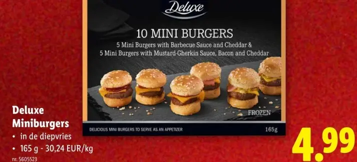 Promotie: Miniburgers