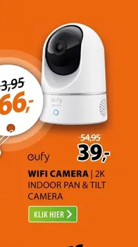 Aanbieding: Anker Eufy 2K indoor Pan & Tilt camera Wit