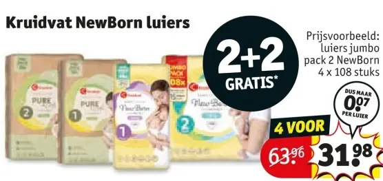 Aanbieding: NewBorn luiers