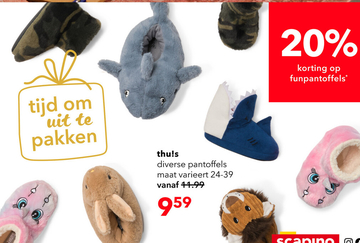 Aanbieding: funpantoffels