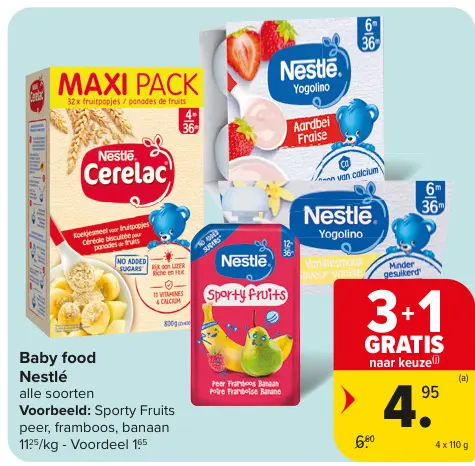 Promotie: Baby food