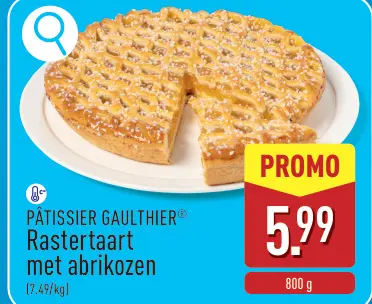 Promotie: Rastertaart met abrikozen