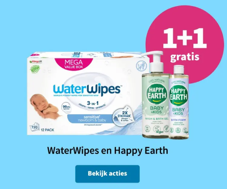 Aanbieding: WaterWipes en Happy Earth