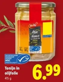 Aanbieding: Tonijn in olijfolie