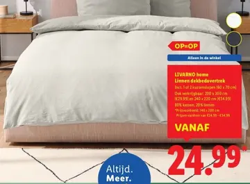 Aanbieding: Linnen dekbedovertrek