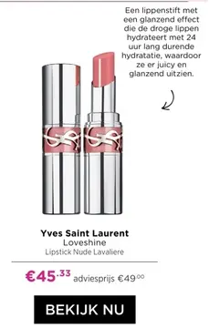 Aanbieding: Yves Saint Laurent Loveshine Lipstick Nude Lavaliere
