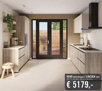 Aanbieding: RENO Eiken Bergamo / LINCOLN Zand