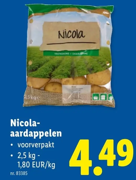 Promotie: Nicola-aardappelen